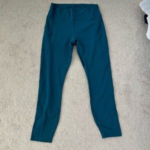 Lululemon teal inspire leggings